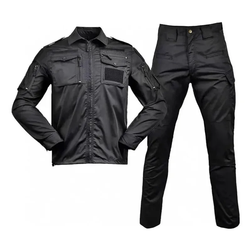 Oulylan Outdoor Camping Atmungsaktive Trainingsuniform Herren Taktische Tarnkleidung Set Jagd-Reißverschlussjacke Hosenanzug – Detail 31