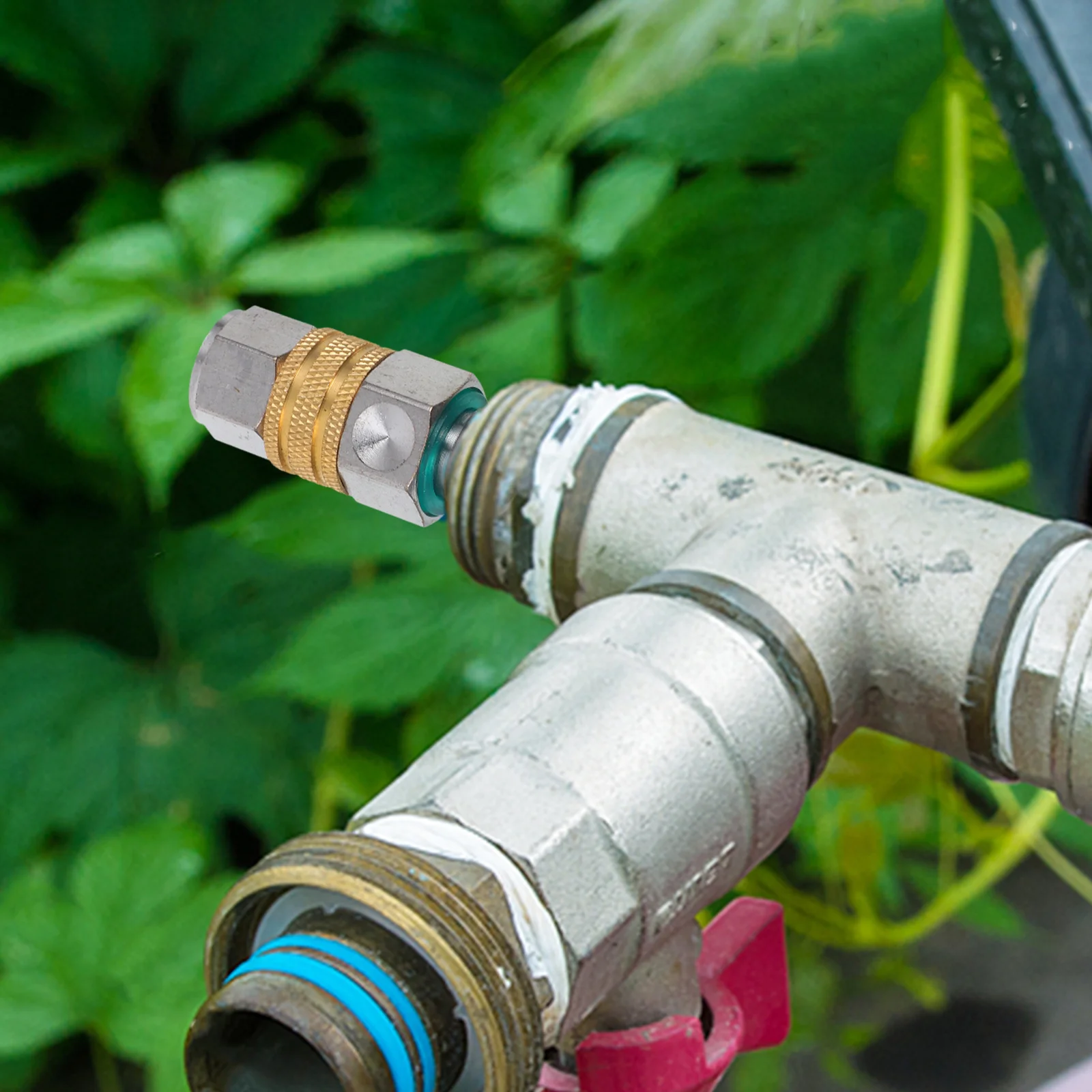 

1Pcs Brass Pressure Washer Hose Adapter Quick Connect High Pressure 360 Rotation Power Washer Fittings Hose Connector