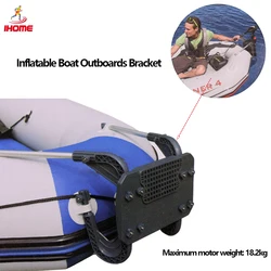 Barco inflável Outboards Suporte Thruster Mount, Hangerboard Sampan, Suporte do motor de borda marinho para INTEX 68624 Barco Caiaque