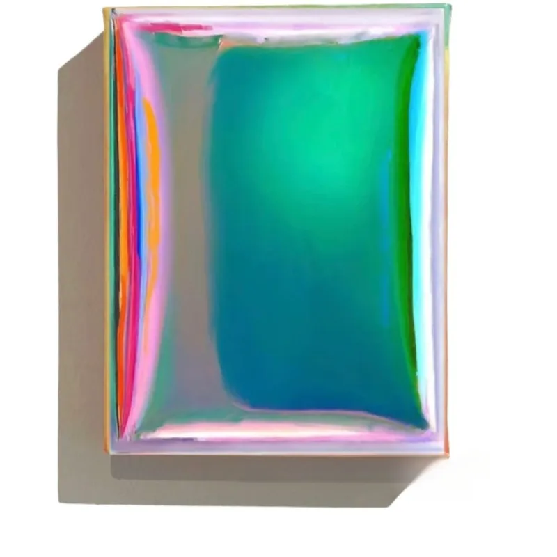 Pure hand-painted oil on canvas gradual change dopamine color fluorescent trend art modern advanced Maillard
