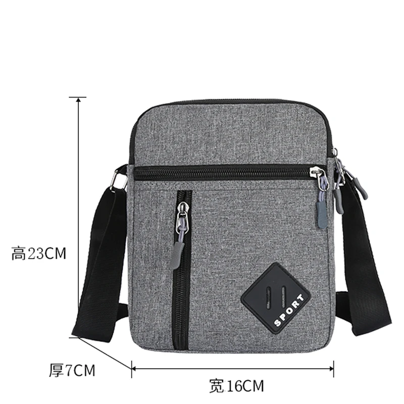 Casual Men Messenger Bag Men Crossbody Shoulder Bags Small Sling For Work Business Waterproof Oxford Packs Travel Bag