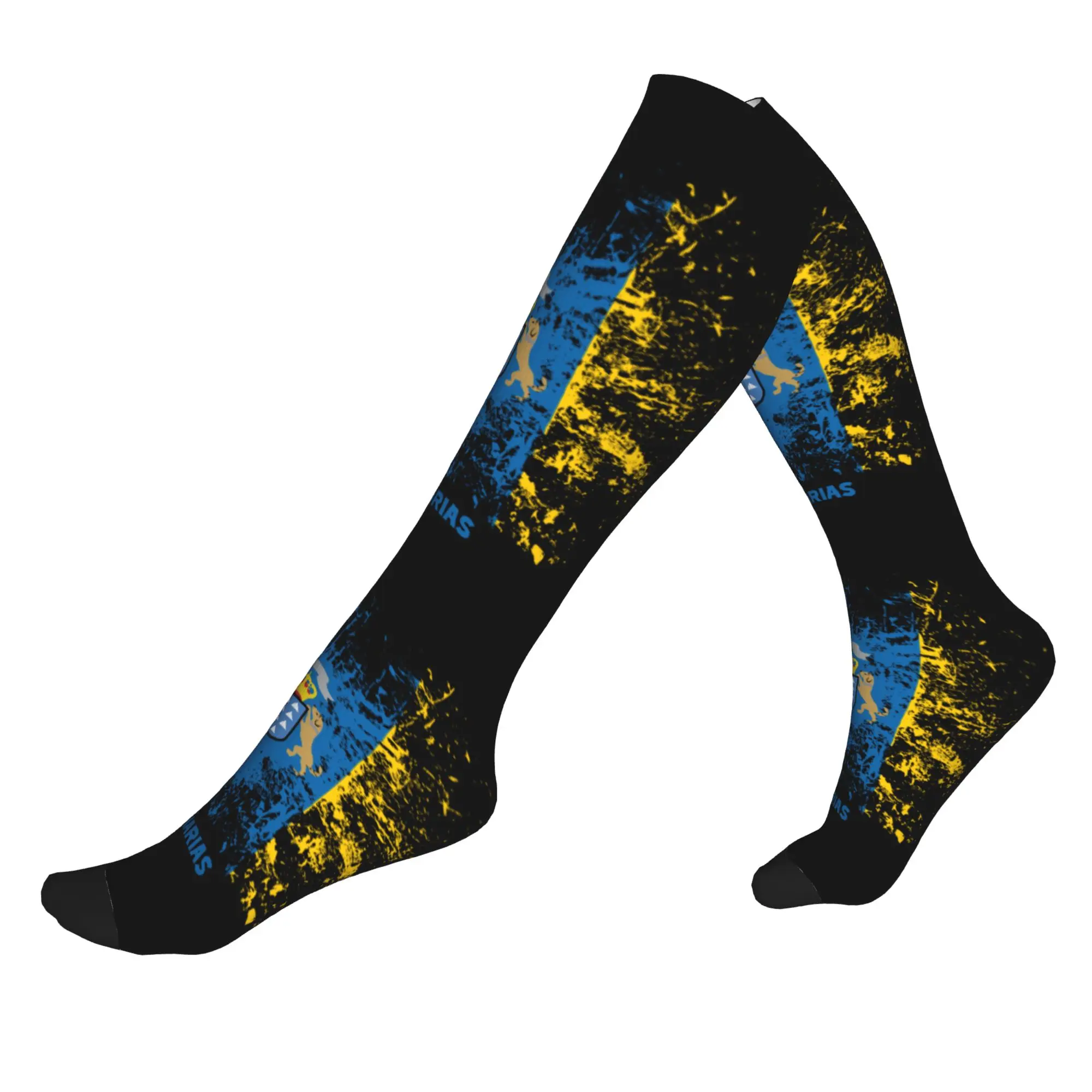 

Canary Island Flag Dress Socks Men's Women's Warm Fashion Novelty Flag Of Spain Sports Compression Socks
