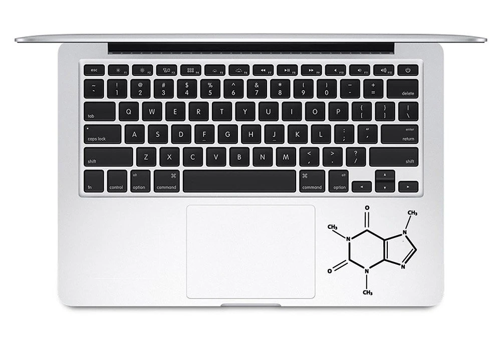 

For Caffeine Molecule Trackpad Keyboard Decal The Last Airbender Apple Vinyl Sticker Laptop