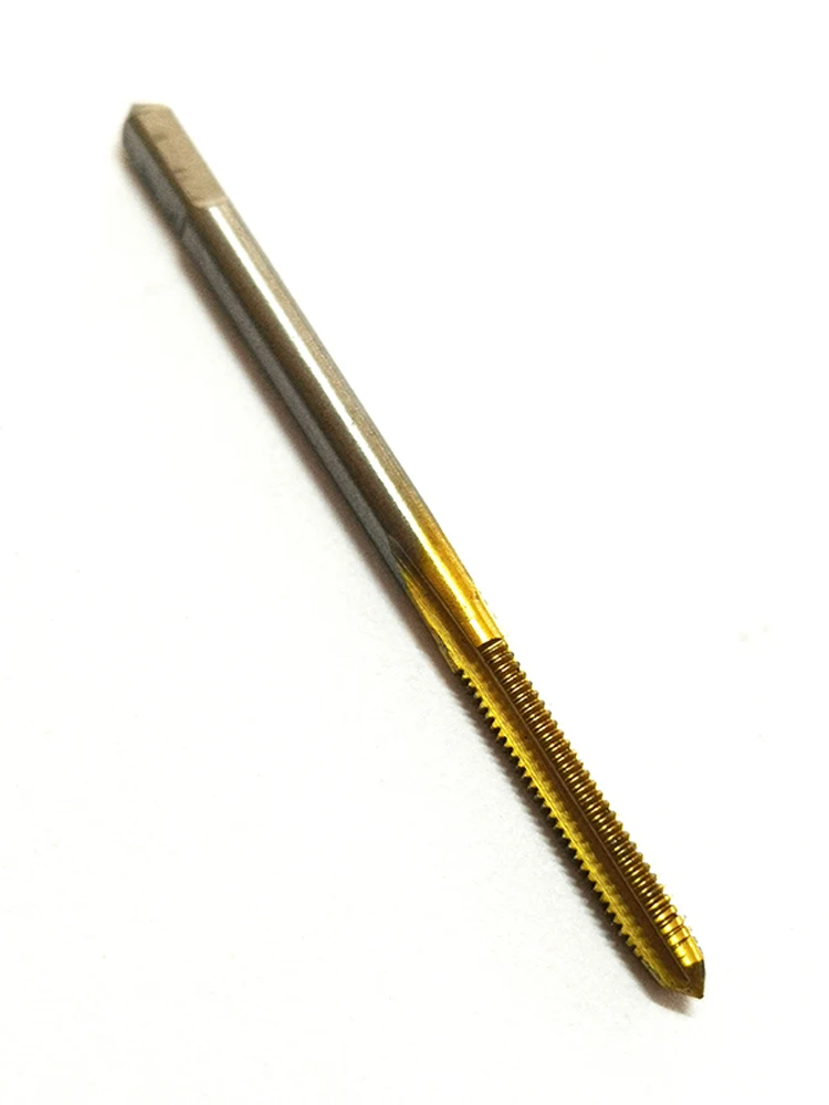 2mm Titanium coati  Spiral Point Tap Straight Flute Metric Machine Screw Taps  Thread  Machine Threading Cutting Hand Tools