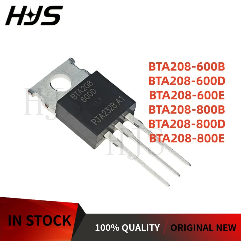 10Pcs/Lot 100% New BTA208-800B BTA208-800D BTA208-600E BTA208-800E BTA208-600D BTA208-600B BTA208 In Stock TO-220