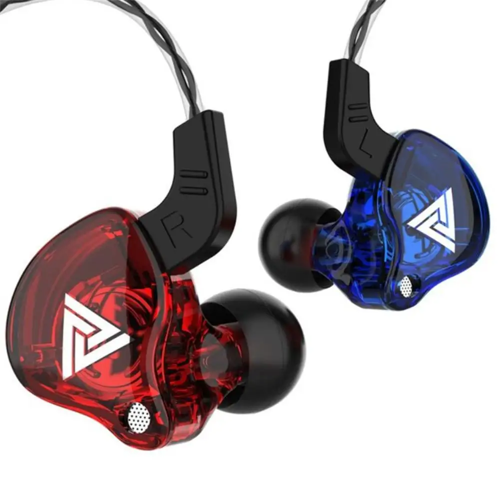 Qkz Ak6 Copper Driver hi-fi cuffie sportive 3.5mm In-Ear Wire auricolare per la corsa con microfono musica auricolari ergonomici