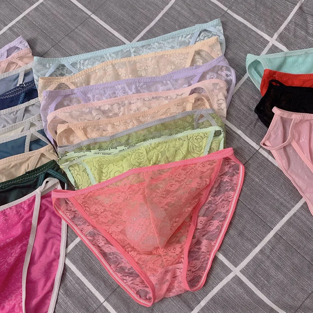 

Breathable Underpants Ice Silk Briefs 90 Polyamide Material Fashionable Style Under Everyday Clothes For Casual Wear