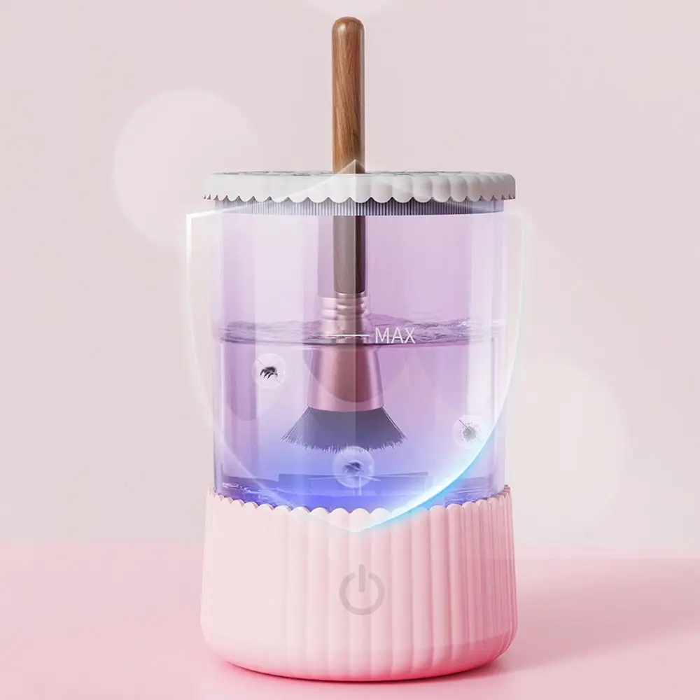 Automatic Electric Makeup Brush Cleaner 3 in 1 5V Beauty Brushes Dryer Visible Rotary Makeup Brush Washing Machine Lazy