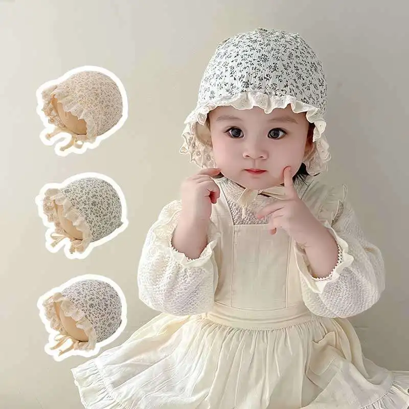 

Baby Hat Autumn New Sweet Lace Sun Protection Hat Cute Breathable Baby Girl Court Hat Tire Cap