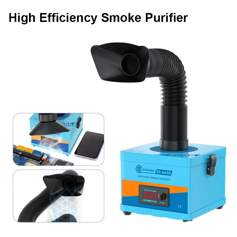 

SUNSHINE SS-6605 Smoke Purifier with Strong Suction High Efficient Multi-layer Filtration Welding Smoke Dust Purification Tool