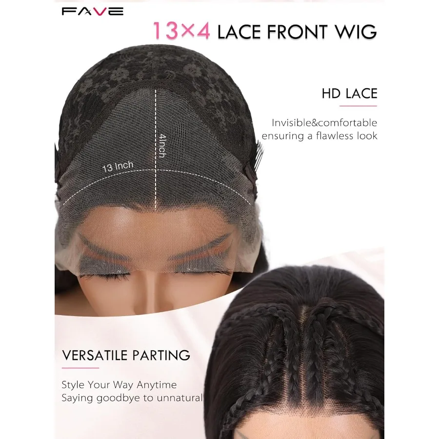 13x4 Темно-коричневый парик спереди, длина 30 дюймов, прямой синтетический парик спереди, предварительно выщипанный для ежедневного использования, для начинающих, Natu