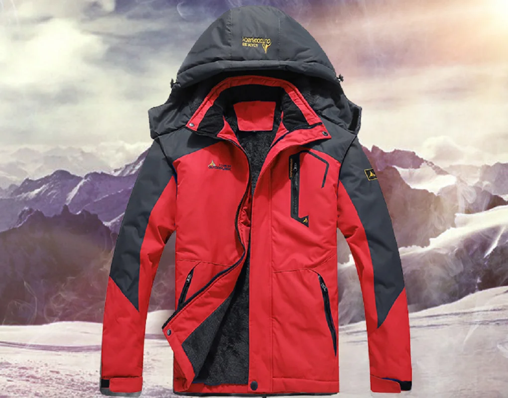 New Fashion Women Winter Parka Plus Thick Warm Windproof Fur Coats Outdoor Sport Jacket Waterproof Hooded Mountaineering Jackets