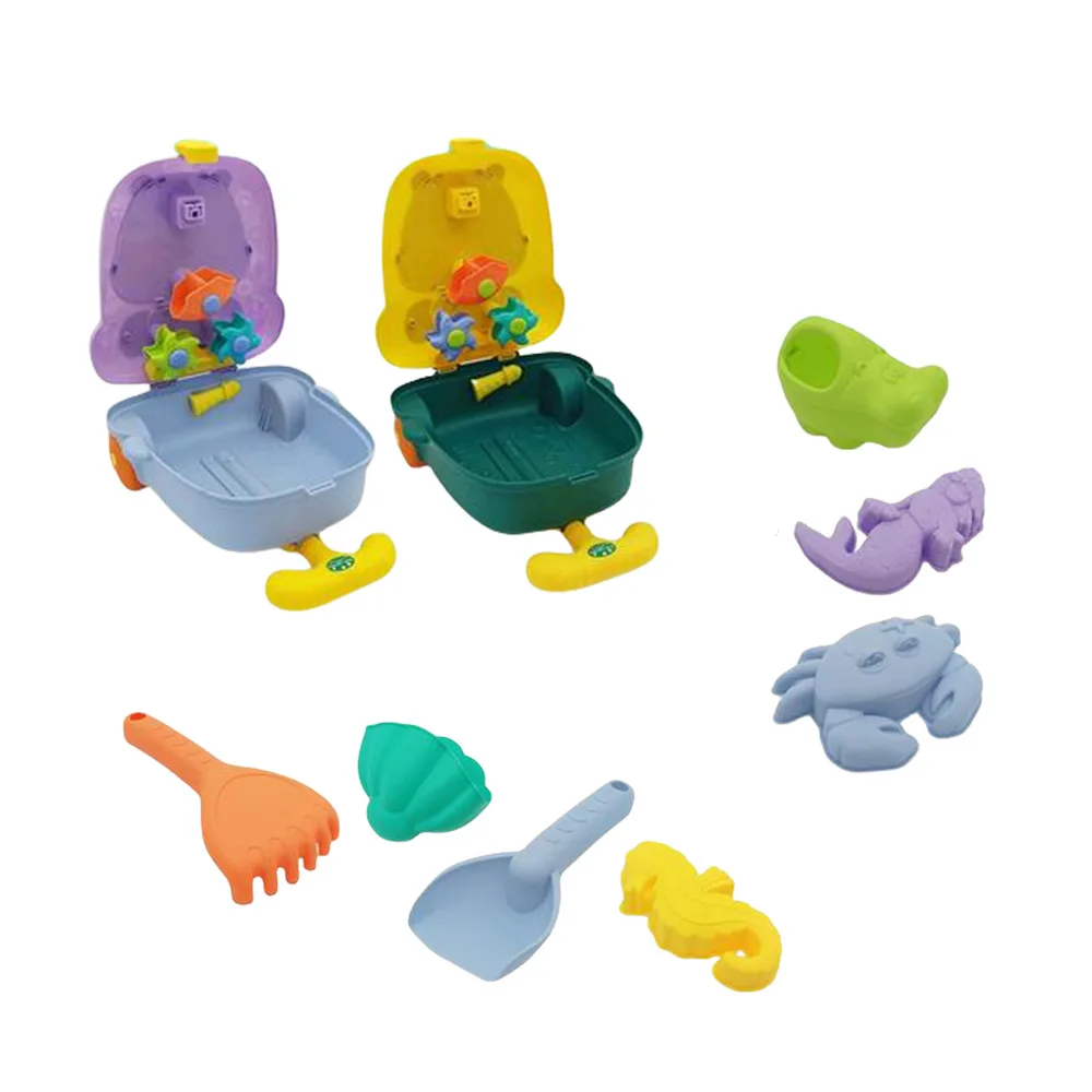 Sac à dos jouets de plage canard boîtier de chariot jeu de plage jeu d'eau de sable enfants bébé jeu de plage jouets enfants bac à sable ensemble