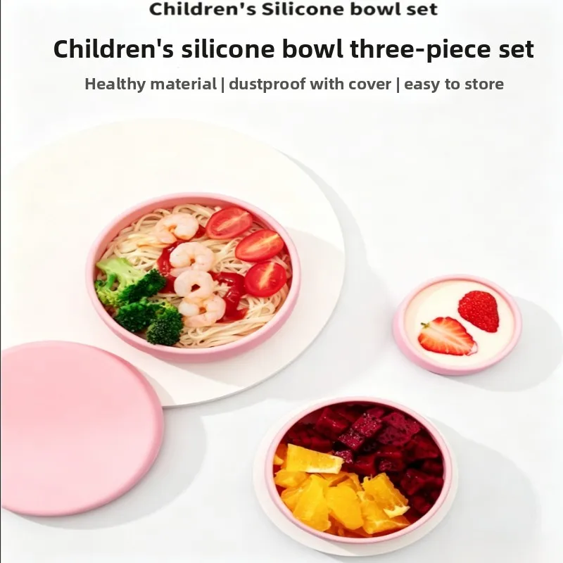 kit-de-comedor-de-silicona-para-bebes-libre-de-bpa-tazon-apilable-3-en-1-con-tapa-para-almacenamiento-de-alimentos-bandeja-para-snacks-infantiles-y-utensilios-para-comer
