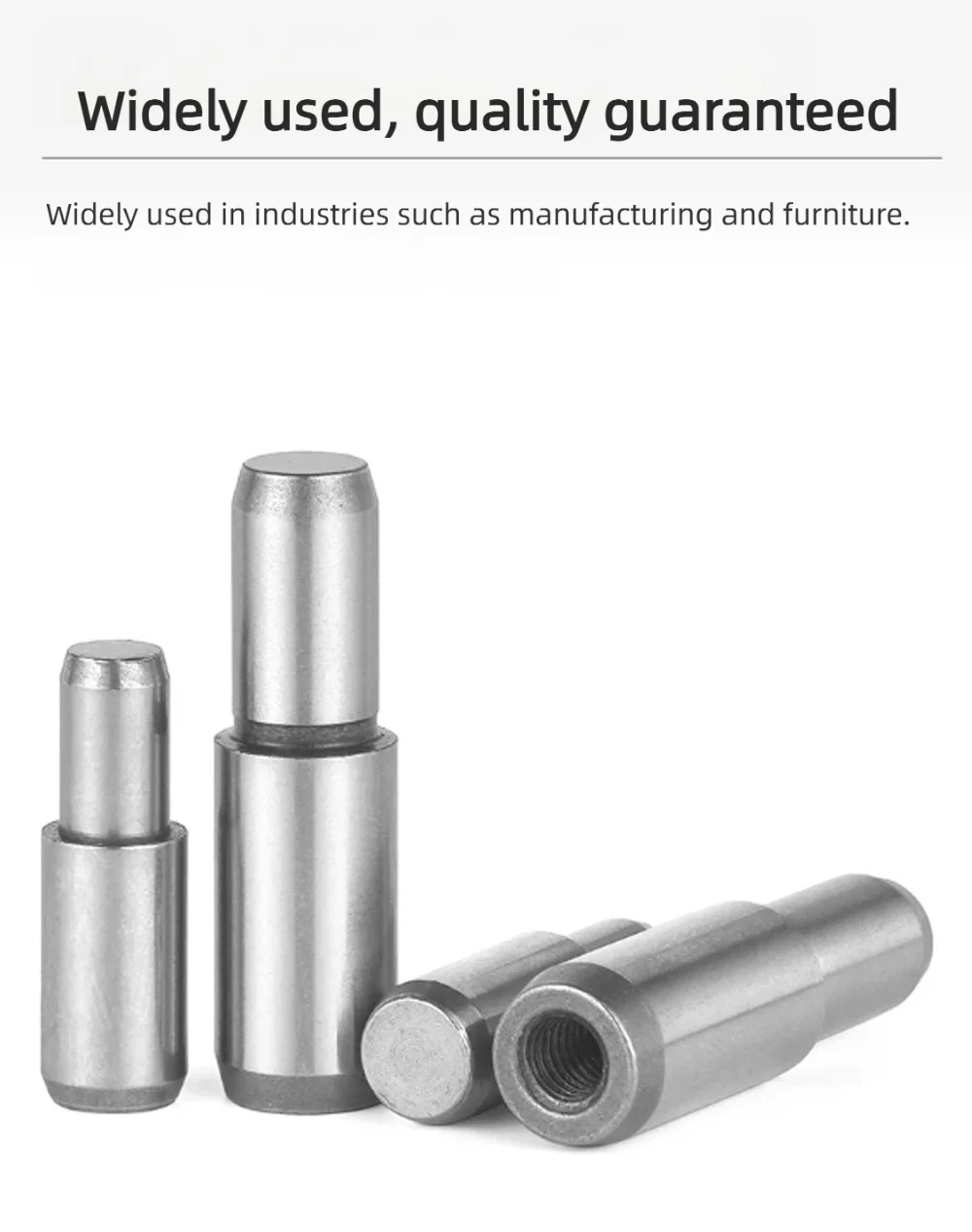 SUJ2 Lager Edelstahl 304 Verriegelungs-Stufenstift MSFW Gewindezylinder-Dübel 3mm Hardware-Verbindungsteile CNC-Zubehör – Detail 7