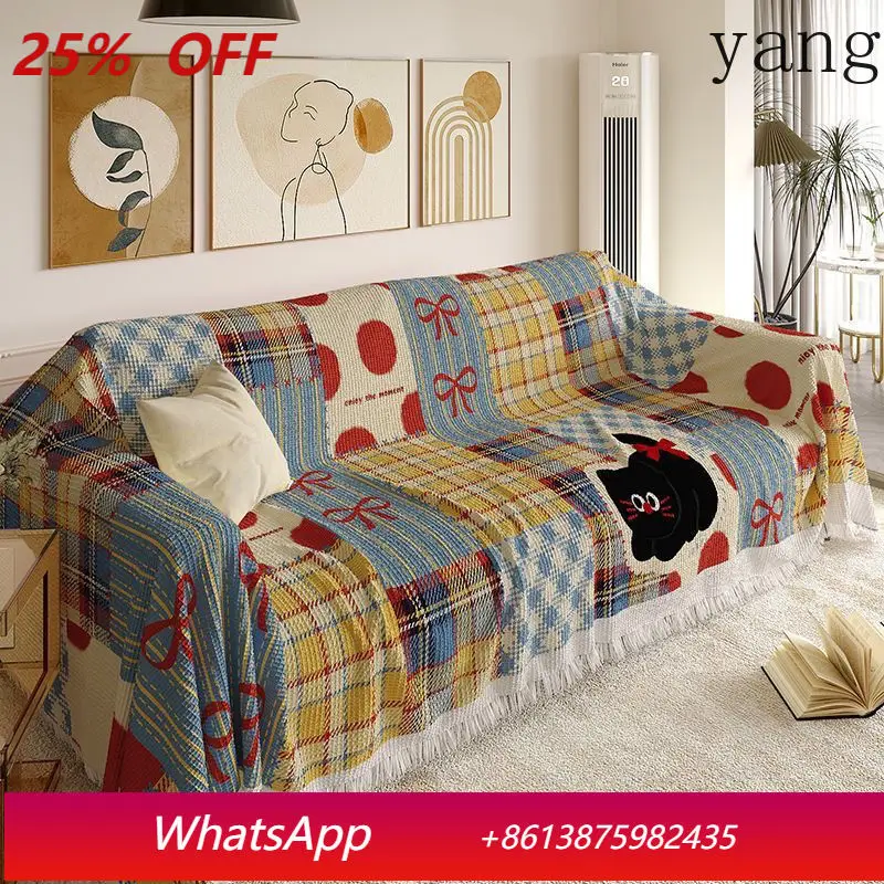 Yjq sofa cute cover cloth universal sofa cushion one piece full cover  dust cover blanket non-slip four seasons