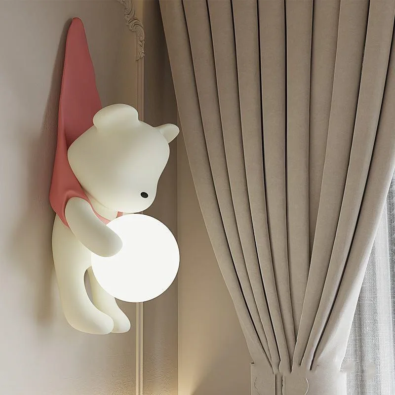 Cream-colored living room background wall, bedroom bedside lamp, modern decorative wall light fixture