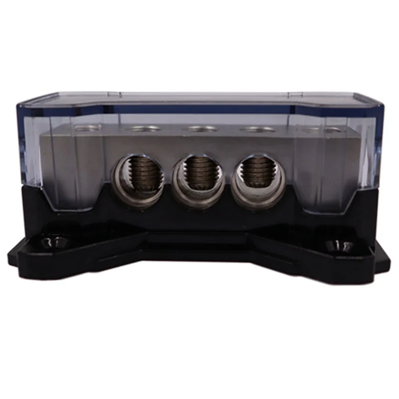 Divisor de bloco de distribuição de energia elegante, amplificador de potência modificado de áudio para carro, hub de fio de aterramento, caixa de junção de solo negativo