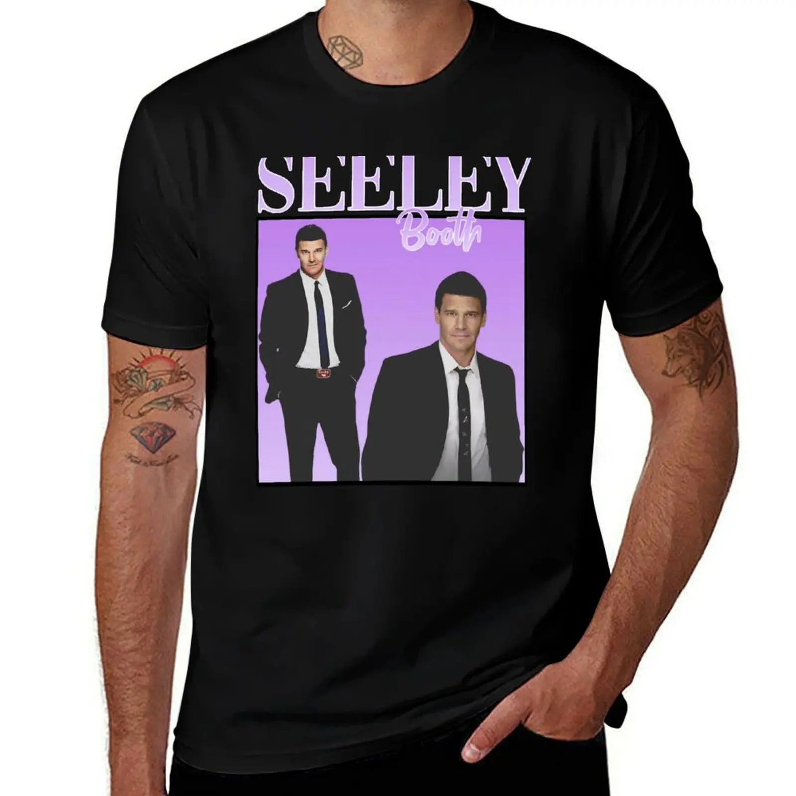 

Seeley Booth , Bones and Booth T-Shirt t shirt man plain t shirts for man pack cotton T-Shirt
