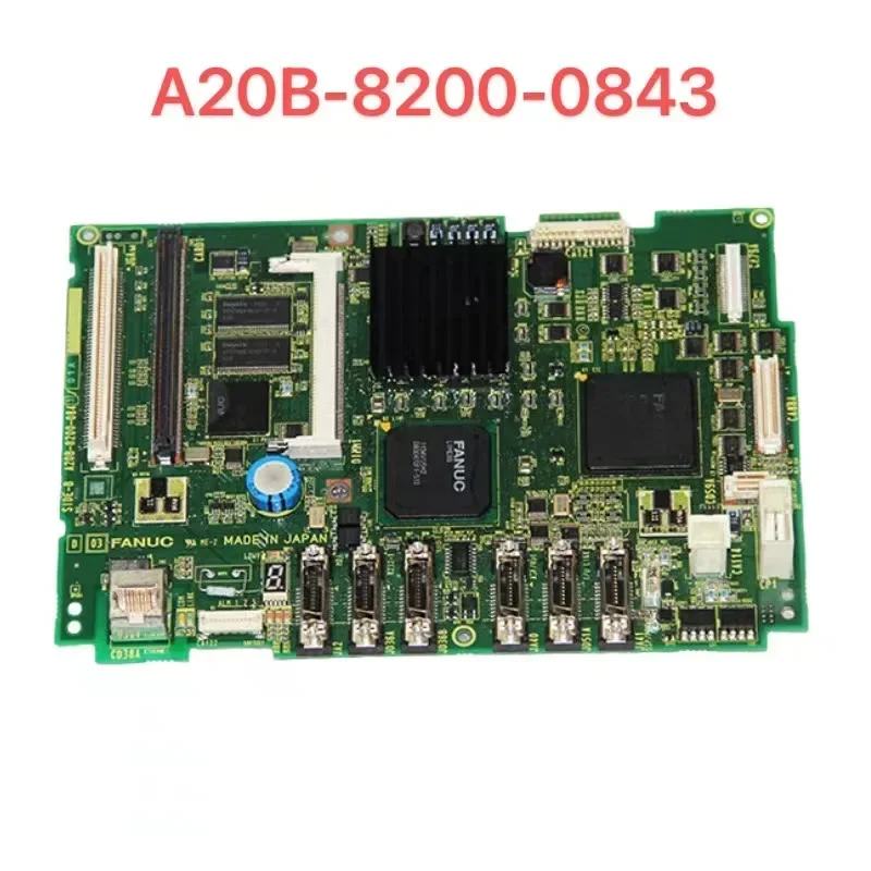 FANUC Card A20B-8200-0843 Motherboard PCB Circuit Board Tested Ok For CNC System Controller Very cheap