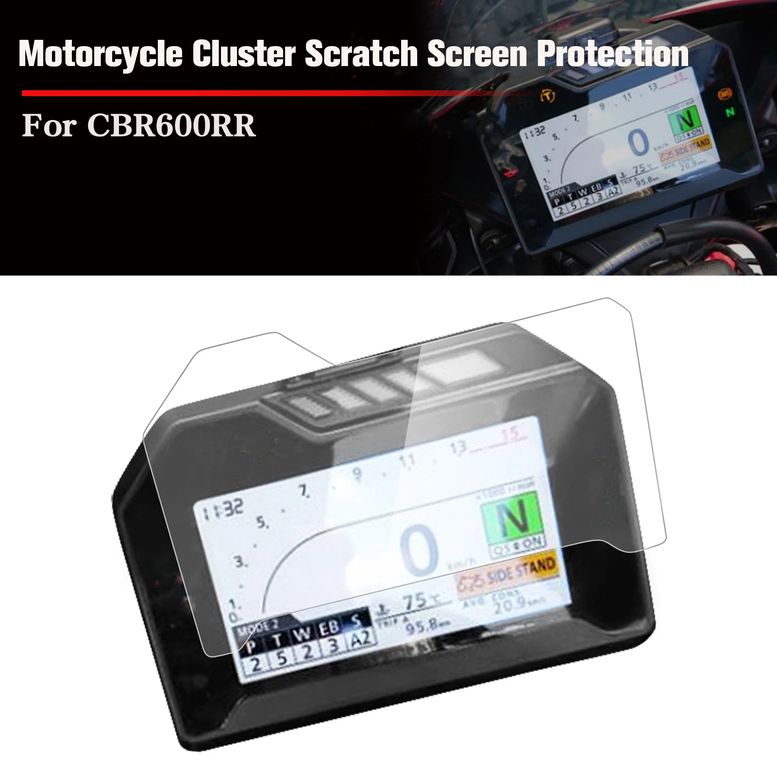 For Honda CBR600RR CBR 600 RR CBR600 RR 2024-UP Speedometer Cluster Screen Scratch Protection Film Dashboard screen Protector