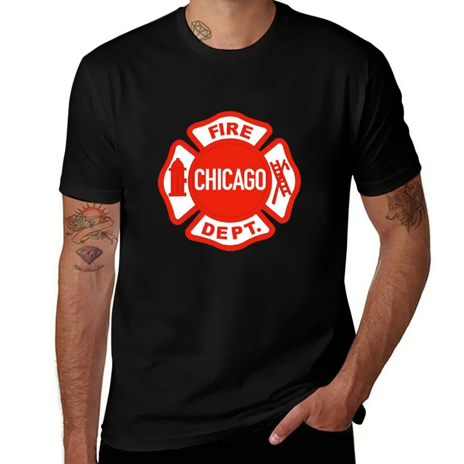 

CHICAGO FIRE LOGO T-Shirt vintage t shirts cute tops mens graphic t-shirts big and tall