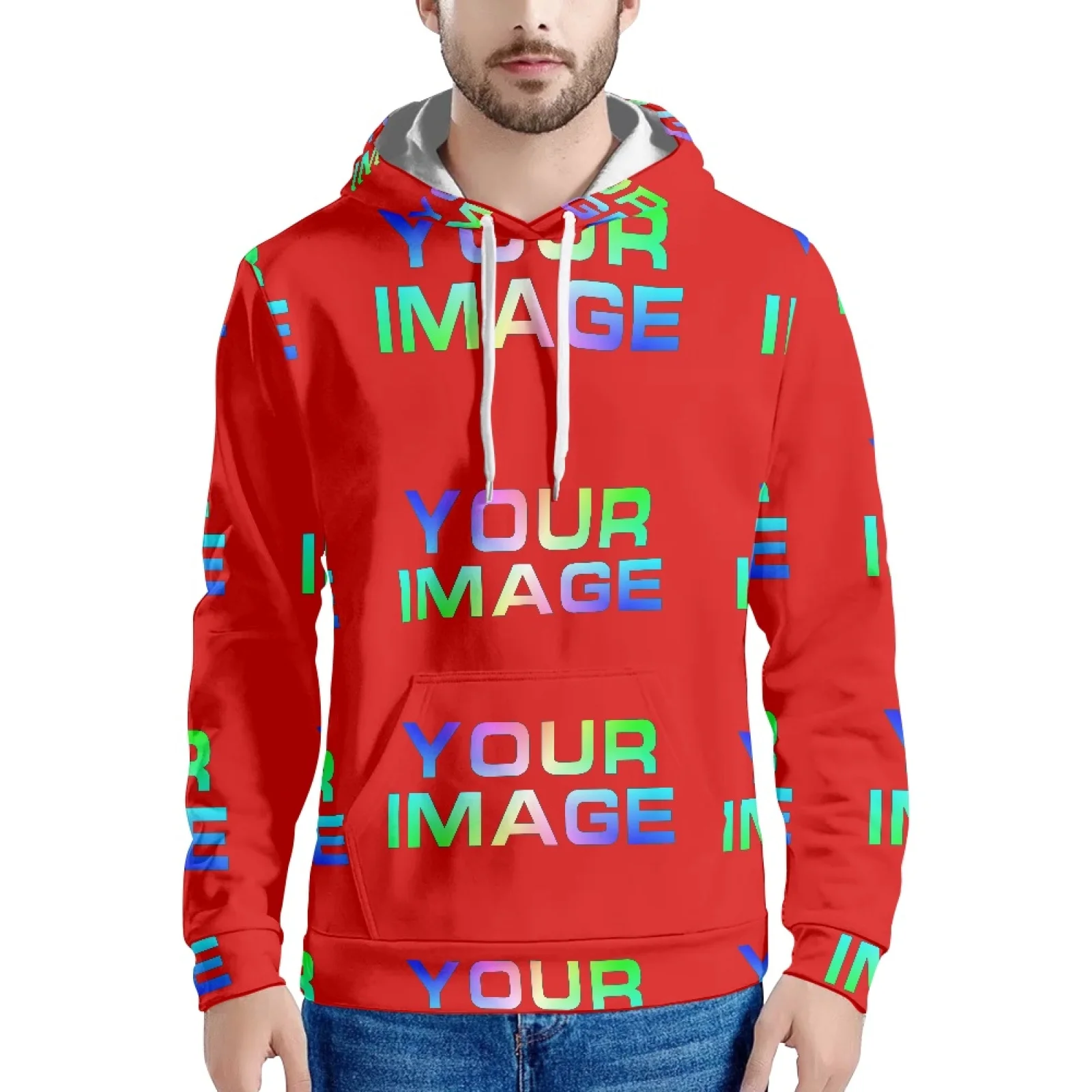Men Sweatshirts Long Sleeve Hoodie Male Slim Fit Clothing Pocket S M L XL 2XL 3XL 4XL 5XL 6XL Custom Print On Demand