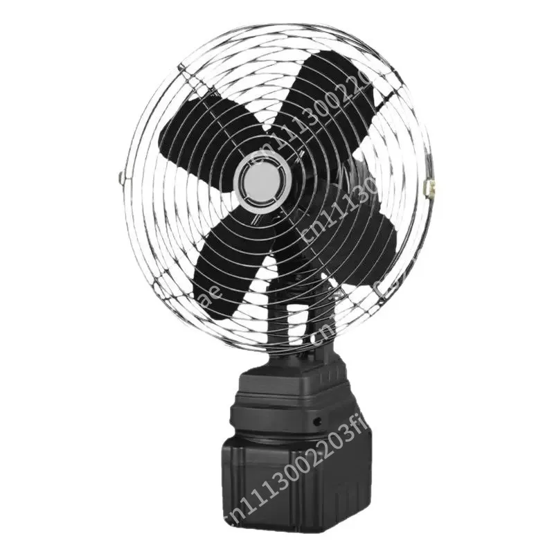 Fan 8-inch metal rechargeable wind outdoor stall portable camping long battery life