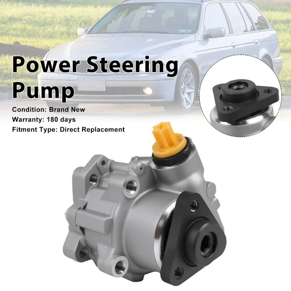 Car Power Steering Pump 32411092742 32411094962 Replacement Auto Parts Fit BMW 5 Series E39 520i 523i 525i 530i 1996-2004