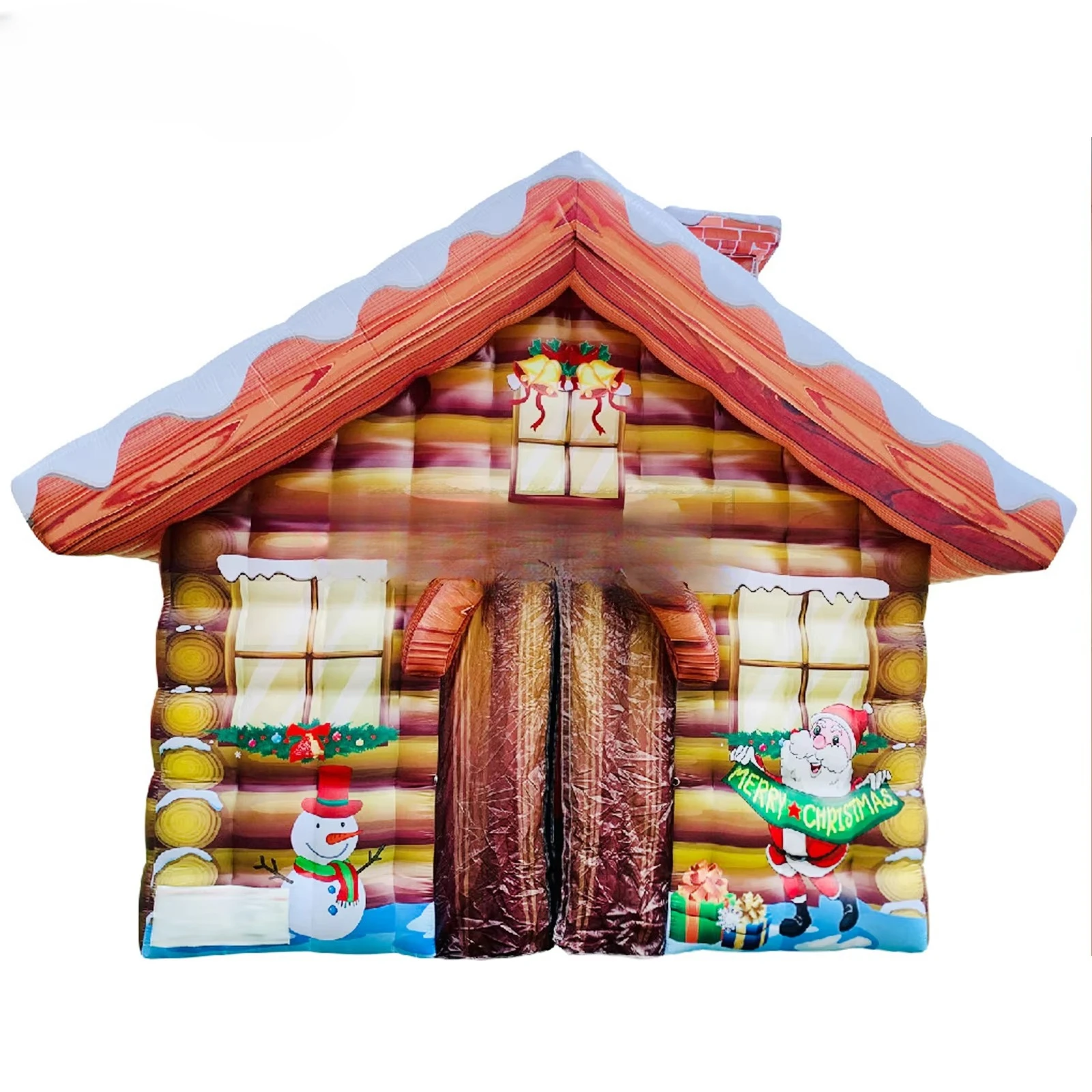 Decoration 3.6/4/5m Giant Commercial Christmas Grotto Inflatable Santa Ice House Tent