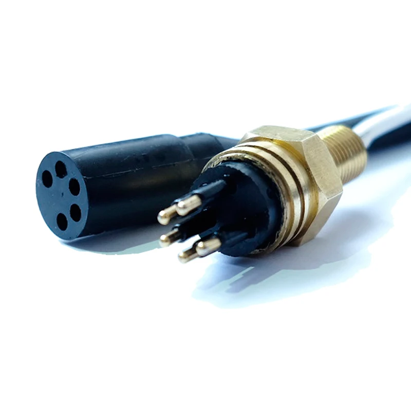 IP69K Rov Subconn Micro Circular 4pin Male Bulkhead 316L Subsea Underwater Cable Connector