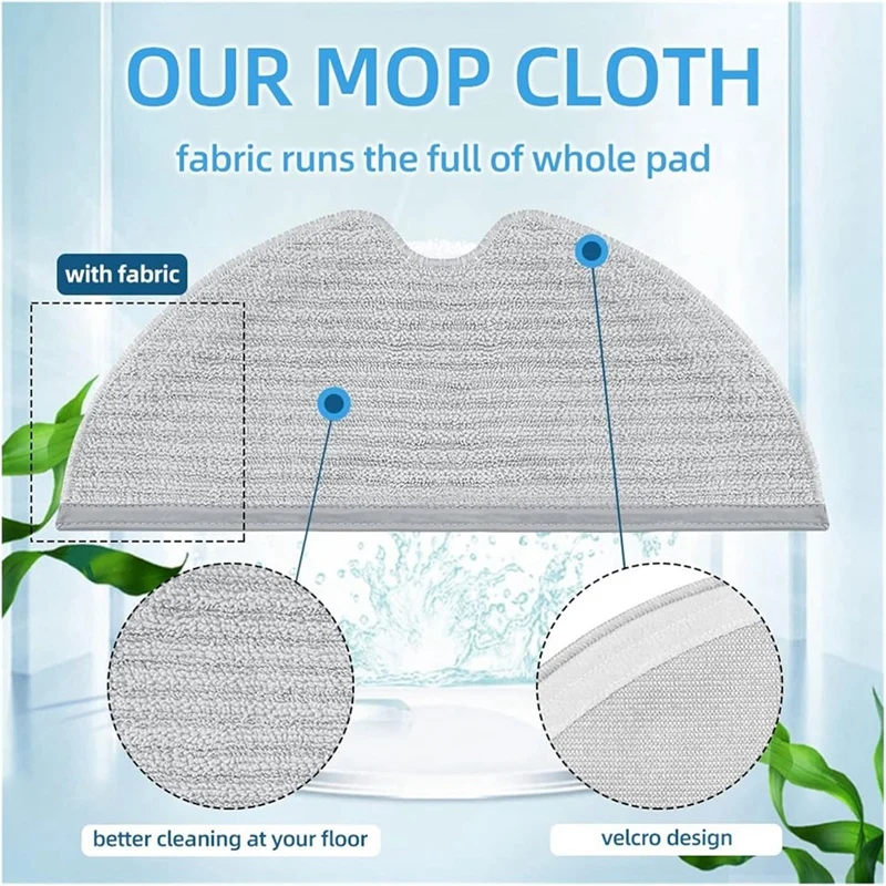 Para xiaomi 1c/1t/2c stytj01zhm stytj02zhm stytj03zhm f9 peças de reposição principal escova lateral filtro mop