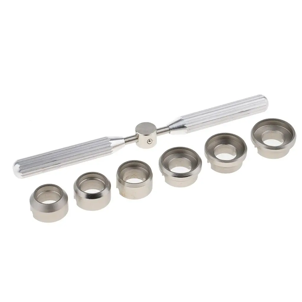5537 Watch Back Case Opener Stainless Steel Grooved Rings Screw Opener Accessory for Watch Repair Stations