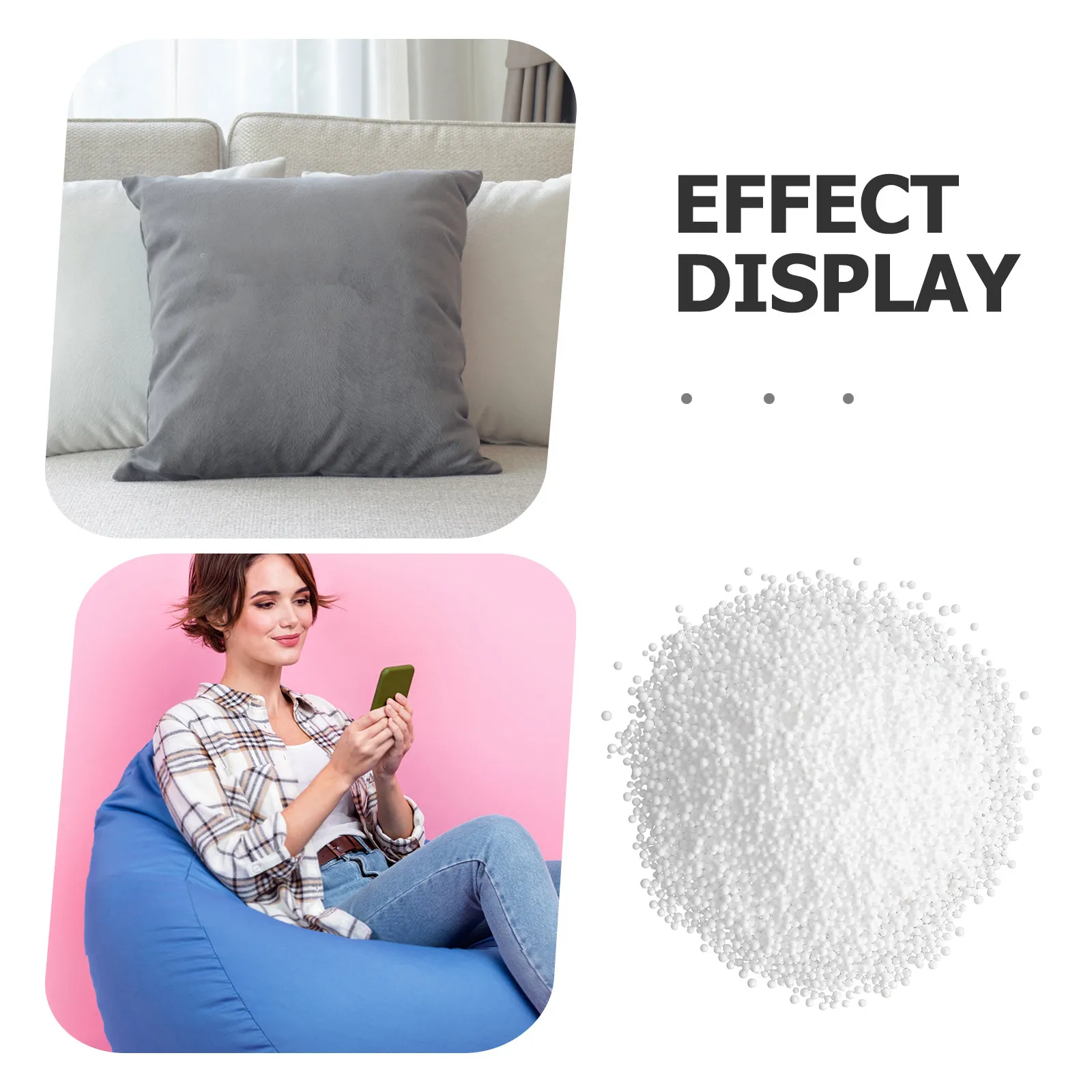 Bean Bag Chair Filling Foam Beads Soft Cushion Bean Bag Filler Couch Pillow Stuffing Beads Comfortable Support Filling