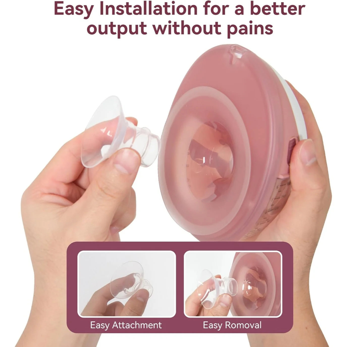 Flange Sizing Kit with 10PCS Flange Inserts 13/15/17/19/21mm, Nipple Measurement Tool, Silicone Breast Pump Flange Insert Kit