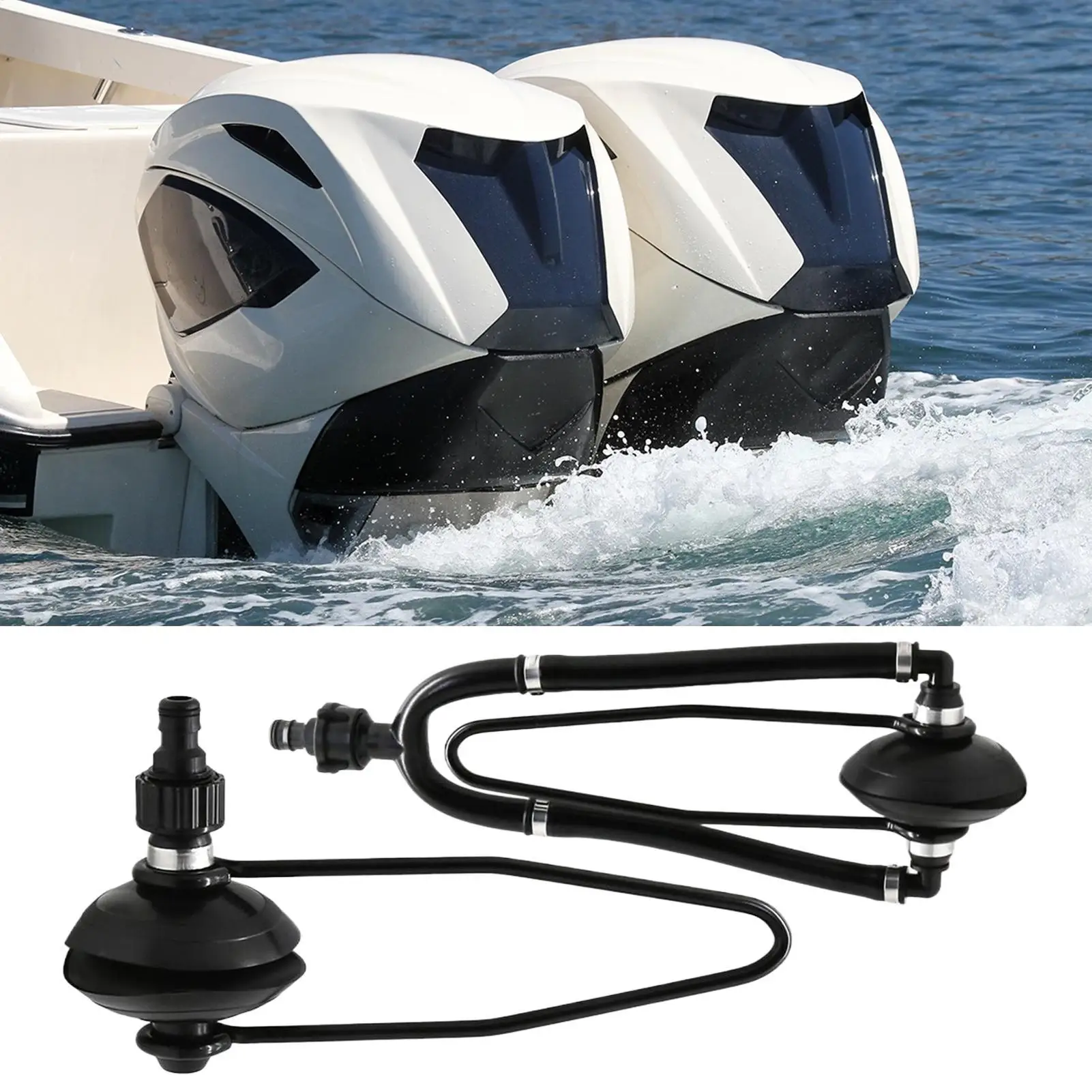 Water Muffs For Outboard Motor Universal Quick-connect Flusher Boat Motor Flusher For Marine Fishing Winterizing Maintenance