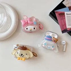 Cute Sanrio 3D Cinnamoroll Melody AirPods Pro Protective Case Apple 1/2/3 Generation Wireless Bluetooth Headphone Case Soft