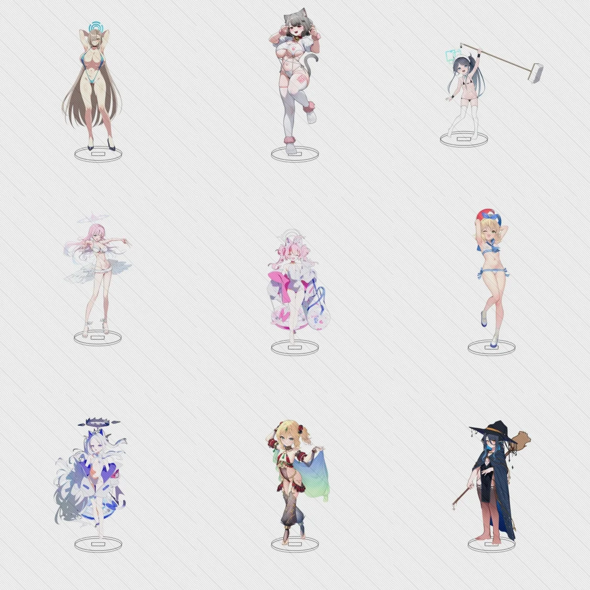 

15CM Charm Anime sexy Blue Archive Acrylic Stand Model Cosplay Characters Ornament Accessories Good Collection Christmas Gifts