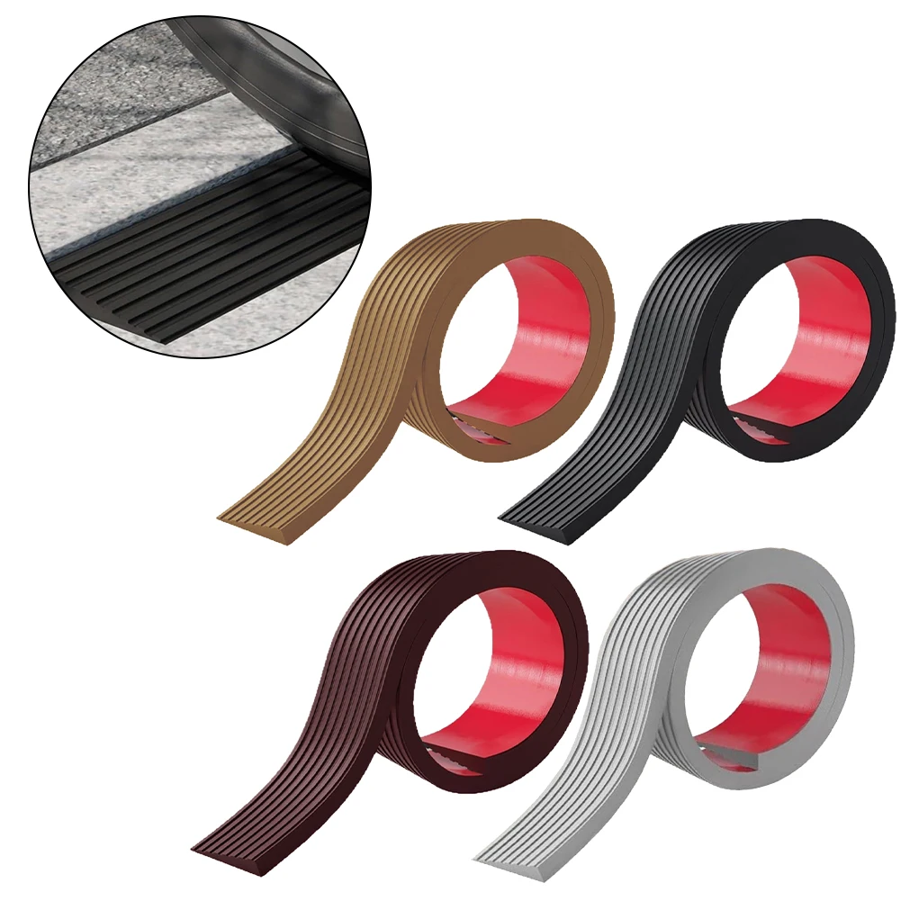 Striscia di transizione per pavimento marrone scuro Rampa di transizione multisuperficie Rampa di accessori Opzioni di colore multiple Materiale in gomma robusta