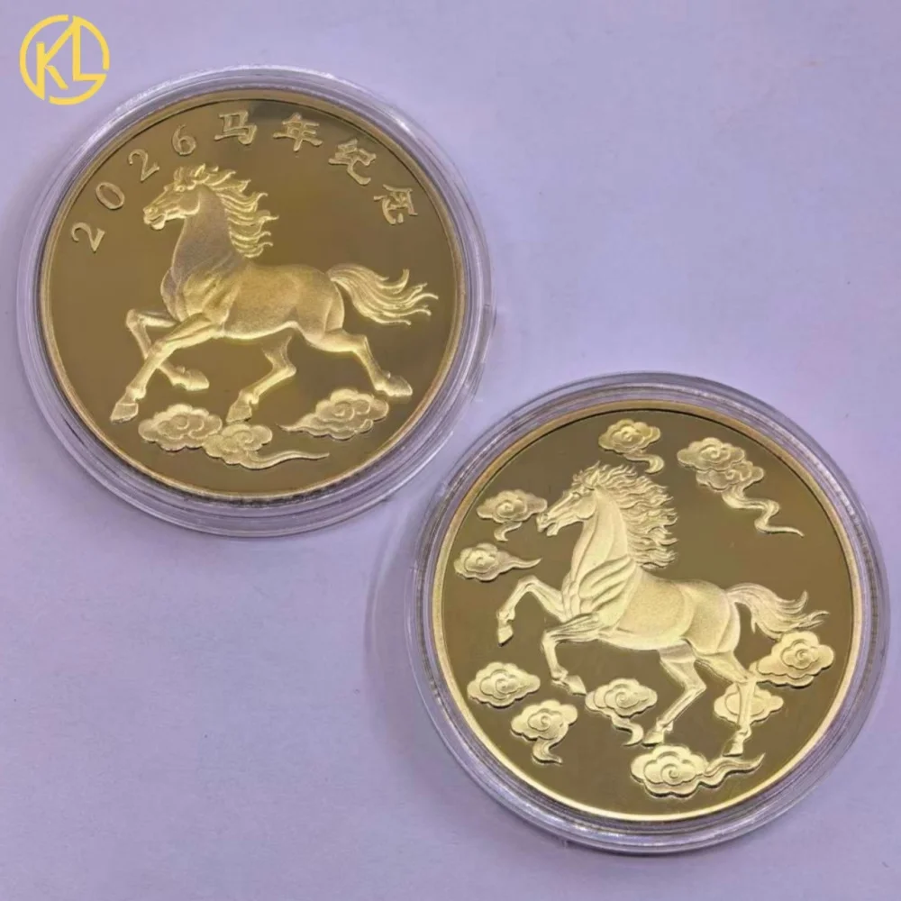 Chinese New Year of the Horse | 2026 Eastern Zodiac German Gold Lucky Coin Collectible