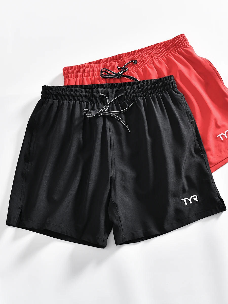 Men's Summer Thin Elastic Waist Sports Quick Dry Beach Shorts Breathable Water Resistant Youthful Casual Polyester Spandex