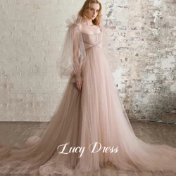 Lucy Party Dress for Wedding Dresses 2023 Pink Mesh Evening Gown Graduate Bridesmaid Suitable Dresses on Request Ball Gowns