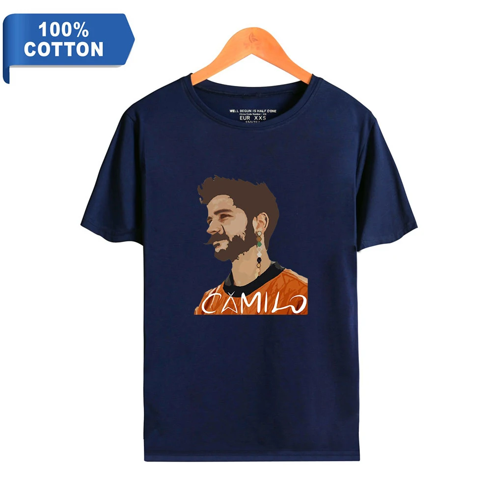 Camilo – t-shirt à col rond 100% coton pour homme et femme, Streetwear de bonne qualité, style Pop Singer, Harajuku