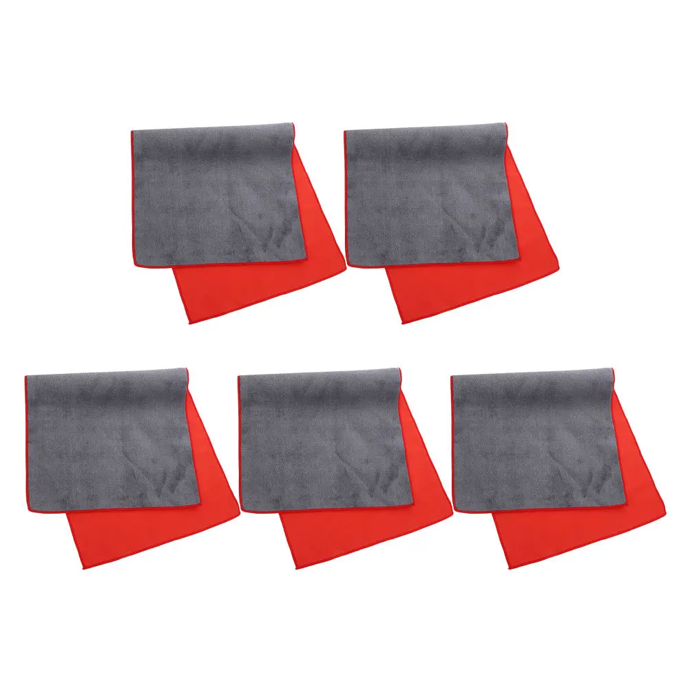 

5Pcs Car Drying Towel Reusable Super Absorbent Suede Fabric Cleaning Cloths for Car Wash Drying Cleaning Cloth