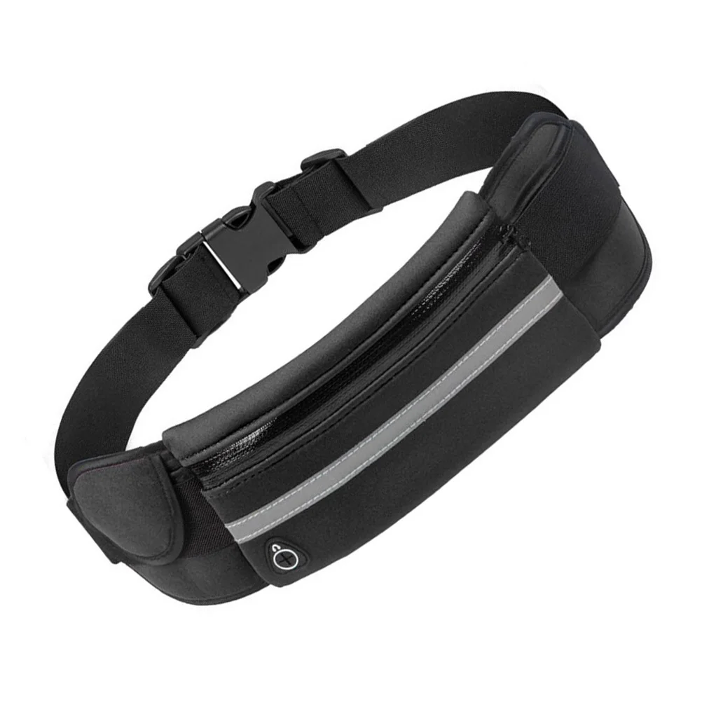 

Waterproof Phone Waist Pack Outdoor Sports Fanny Bag For Running Hiking Travel Cycling Workout Large Capacity Unisex Black