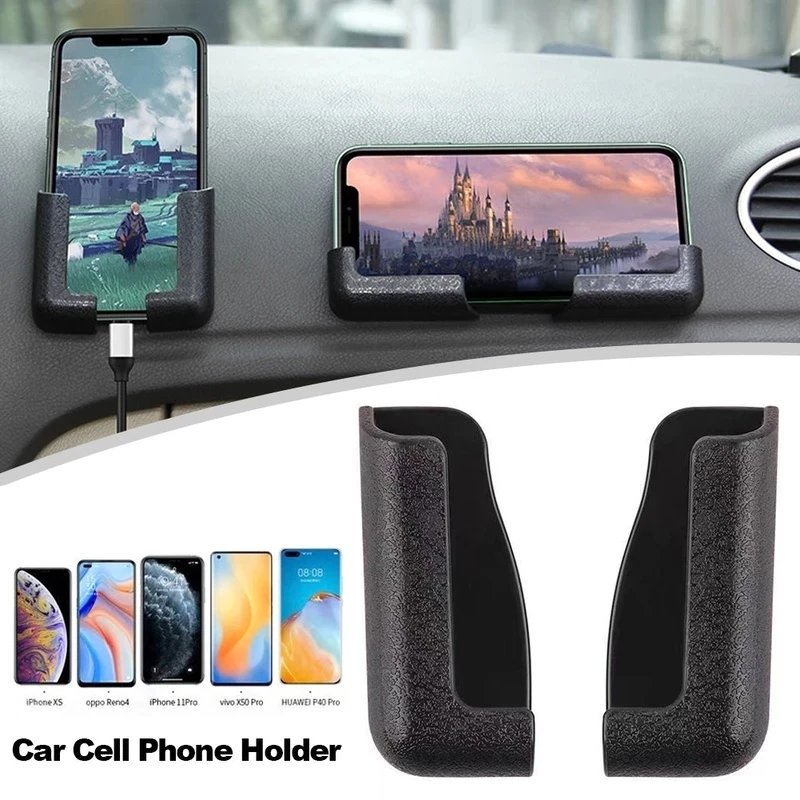 

5pcs Multifunction Car Phone Mount Cell Phone Holder Lightness Portability No Space Occupy Stand Auto Interior Accessories