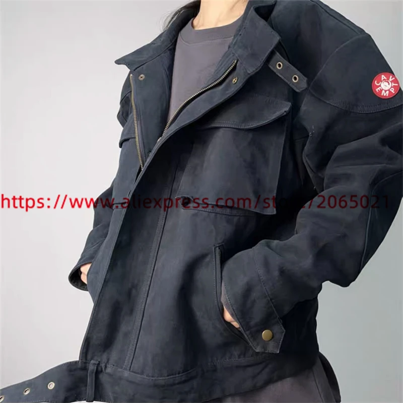 CAVEMPT CE Denim Jeans Jacket For Men Women CAV EMPT Denim CREW NECK Vintage Clothing Coat