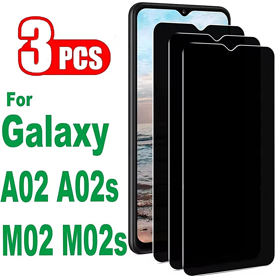 3 uds vidrio de privacidad para Samsung Galaxy A03 A04 Core A7 A9 2018 A01 A02 A02S A03S A04E A04S A05 A05S A08S A09S Protector de pantalla