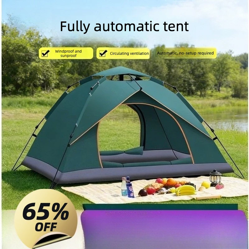 

Automatic tent, outdoor folding, four-season windproof, waterproof, breathable and mosquito-proof equipment, a full set