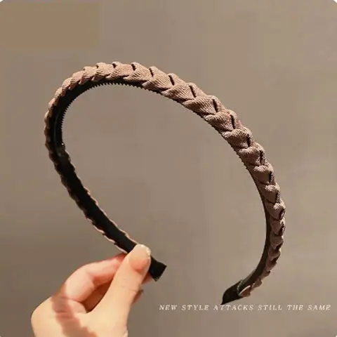 Hochwertige Stirnbänder aus festem Stoff mit feinem Rand, modischer Haarschmuck, Damen-Trend, lässig, Kreuzwickel-Haarband, Haarbänder für Mädchen – Detail 11